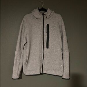 Men's Gray Sweater with Black Accents